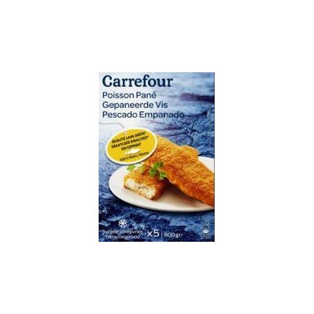 Carrefour 5X160G Filet De Poisson Blanc Pané Crf