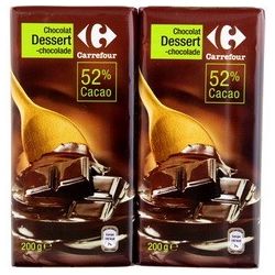 Crf Original 2X200G Lot Tablette Chocolat Dessert 52% Cacao