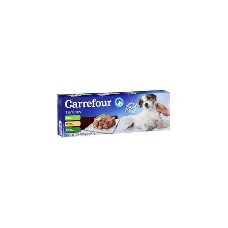 Carrefour 3X300G Terrines Pour Chiens Crf