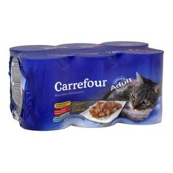 Carrefour 6X1/2 Bouchee Sce Ass.Chat Crf