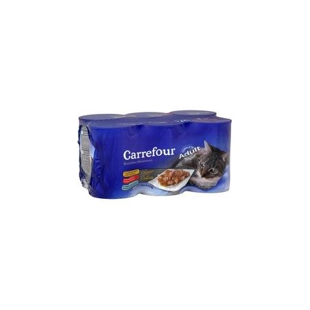 Carrefour 6X1/2 Bouchee Sce Ass.Chat Crf