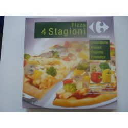Carrefour 400G Pizza 4 Saisons Cuite Au Four En Pierre Crf