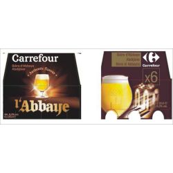 Carrefour 6X25Cl Biere Abbaye 6.2%V Crf