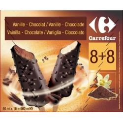 Carrefour 960Ml Bat.Vanil/Choco.X16 Crf