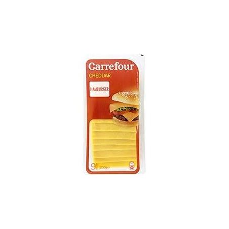 Crf Cdm 200G Cheddar Rouge Pour Hamburger En Tranches 50% Mg