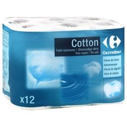 Crf Cdm X12 Rouleaux Papier Hygiénique 3 Plis Coton