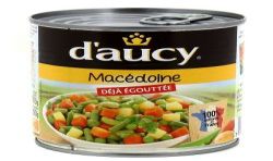 D'Aucy Macédoine Déjà Égouttée 1/2 : La Boite De 265 G Net Égoutté