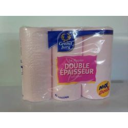 Grand Jury 6 Rouleaux Papier Hygienique Rose 2 Plis
