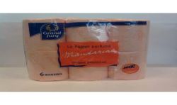 Grand Jury 6 Rouleaux Papier Hygienique 2 Plis Parfume Mandarine