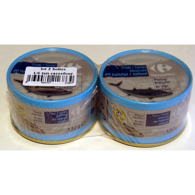 Crf Extra 2X1/6 Thon Albacore Naturel En Tranches