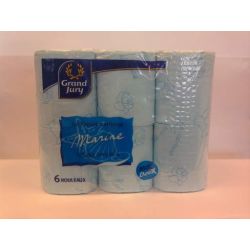 Grand Jury 6 Rouleaux Papier Hygienique 2 Plis Marine