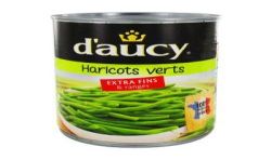 D'Aucy Haricots Verts Extra Fins : La Boite De 440 G Net Égoutté