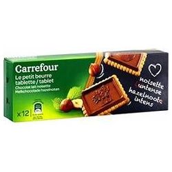 Carrefour 150G Biscuits Petits Beurres Tablette De Chocolat Au Lait Et Noisettes