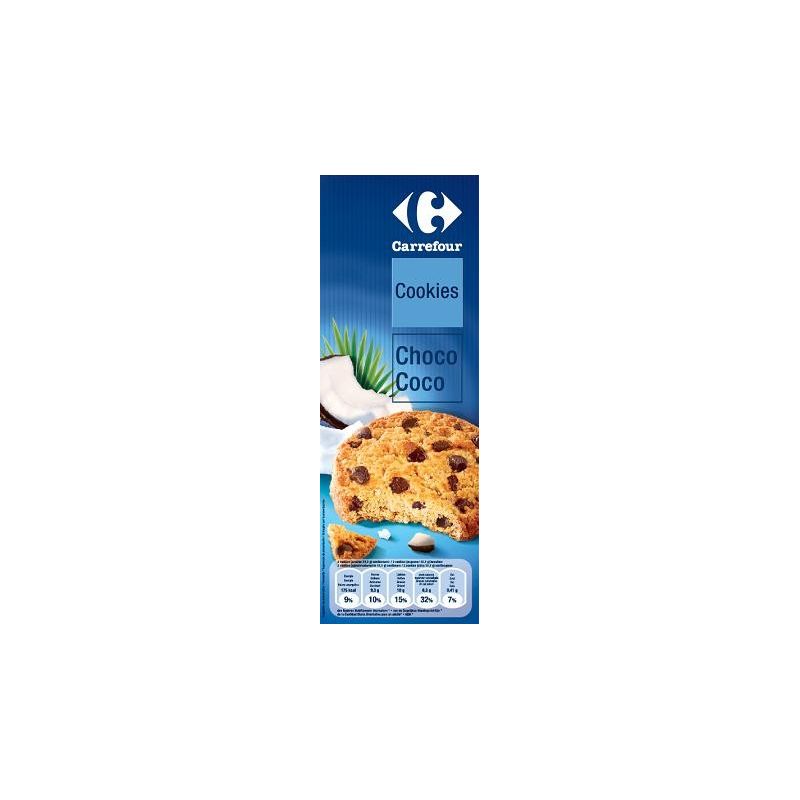 Carrefour 200G Cookies Chocolat Noix De Coco Crf