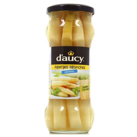 D'Aucy Asperges Blanches : Le Bocal 330 G