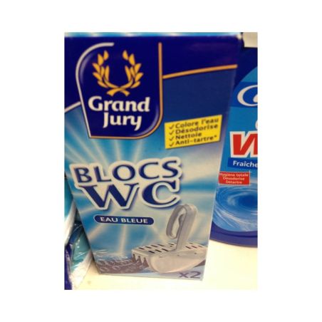 Grand Jury 2X40G Bloc Cuvette Eau Bleue