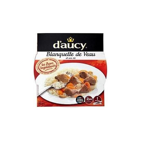 D'Aucy 285G Bq Micro Onde Blanquette Veau/Riz D Aucy