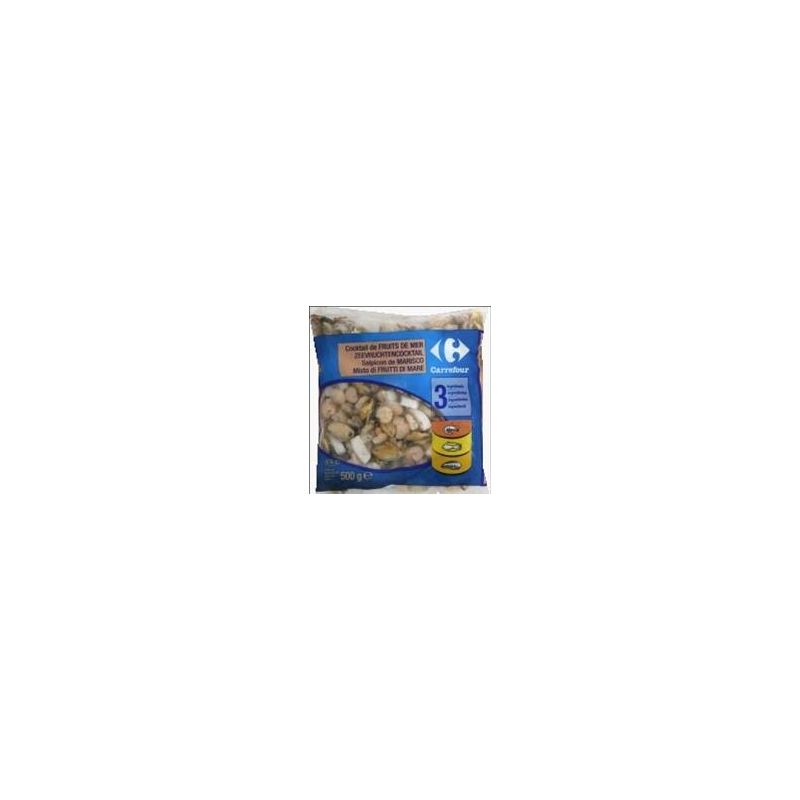 Carrefour 500G Sachet De Cocktail Fruits Mer Surgelé Crf