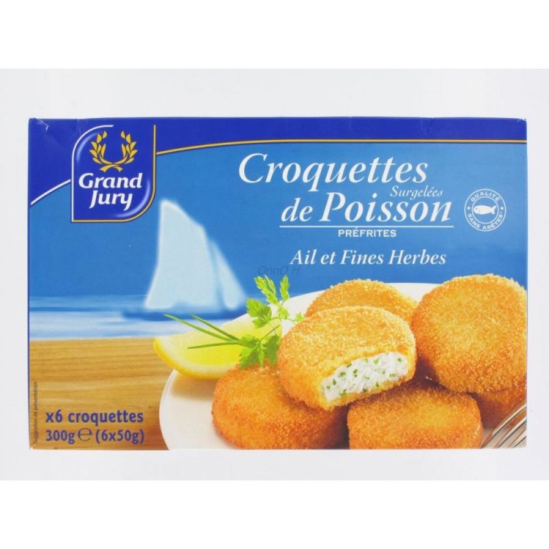 Grand Jury 6X50G Croquettes De Poisson Ail Et Fines Herbes