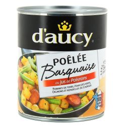 D'Aucy Plat Cuisiné Poêlée Basquaise : La Boite De 580 G