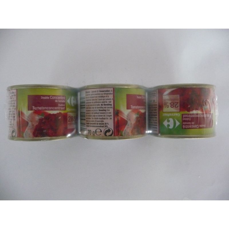 Crf Cdm 3X70G Double Concentré De Tomates