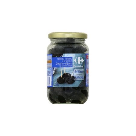 Carrefour 37Cl Bocal De D'Olives Noires À La Grecque Crf