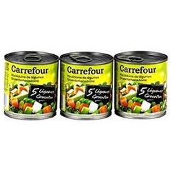 Carrefour 3X1/4 Macedoines Legumes Crf