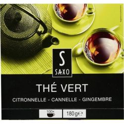 Saxo X100 Sachets The Vert Citron/Gingembre/Cannelle