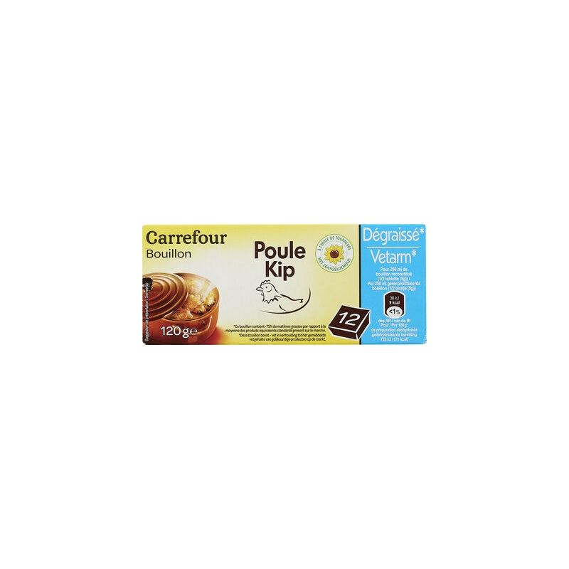 Carrefour 12X10G Bouil Degr. Volail Crf