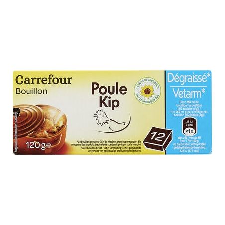 Carrefour 12X10G Bouil Degr. Volail Crf