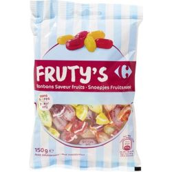 Carrefour 150G Sachet Bonbons Sans Sucres Fruit Crf