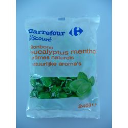 Pp Blanc 240G Sachet Bonbons Menthe Eucalyptus