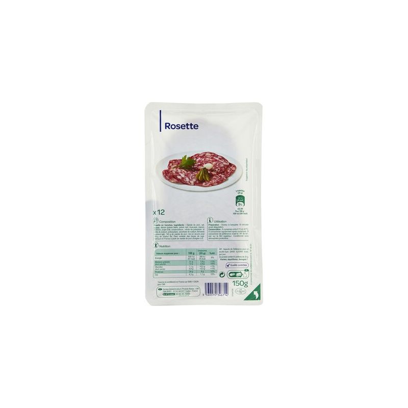 Pp Blanc 150G Rosette X12 Tranches