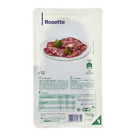 Pp Blanc 150G Rosette X12 Tranches