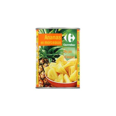 Crf Classic 340G Fruits Au Sirop Ananas Morceaux Jus Nature 3/4