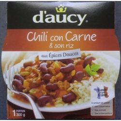 D'Aucy Assie.Chili Con Carne&Riz Epices M.Onde 300 Daucy