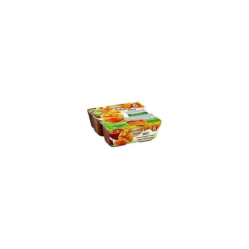 Crf Baby Bio 4X100G Compote Pomme/Carotte/Mangue