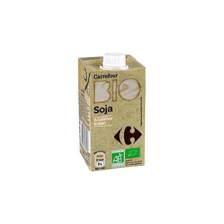 Carrefour Bio 25Cl Soja À Cuisiner Crf