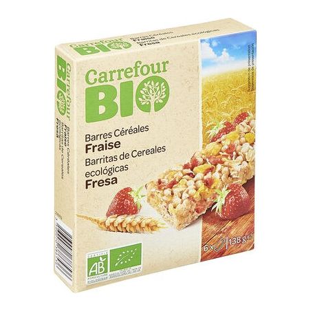 Carrefour 125G Bar.Cereal.Fraise Bio Crf