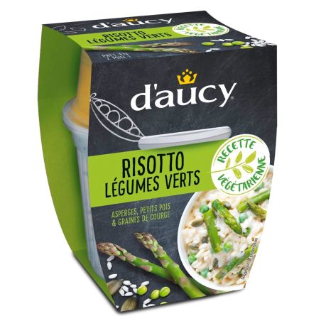 D'Aucy Plat Préparé Risotto Légume Vert : La Coupelle De 300G