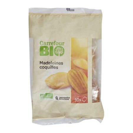 Carrefour Bio 250G Madeleines Pur Beurre Crf