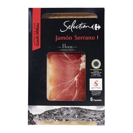 Carrefour Selection 80G Jambon Serrano Consorcio Crf Sélection