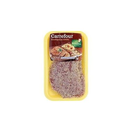 Carrefour 260G X2 Escalopes Dinde Milanaise Crf Classic