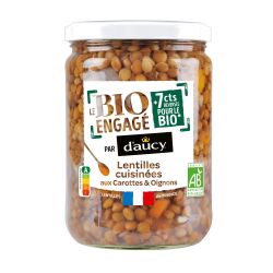 D'Aucy Lentilles Cuisiné Bio : Le Pot De 530G