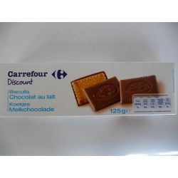 Carrefour 125G Biscuits Au Chocolat Lait Crf