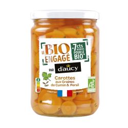 Daucy D'Aucy Carottes Aux Graines De Cumin & Persil Bio Le Pot 305G