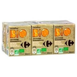 Carrefour Bio 6X20Cl Brique Pur Jus D'Orange Crf