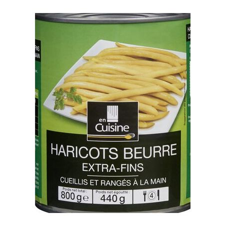 En Cuisine 4/4 Haricots Beurre Extra Fins