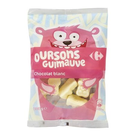 Carrefour 200Goursons Guimauves Choc.Blc