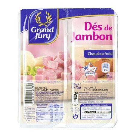 Grand Jury 2X75G Dés De Jambon Paris